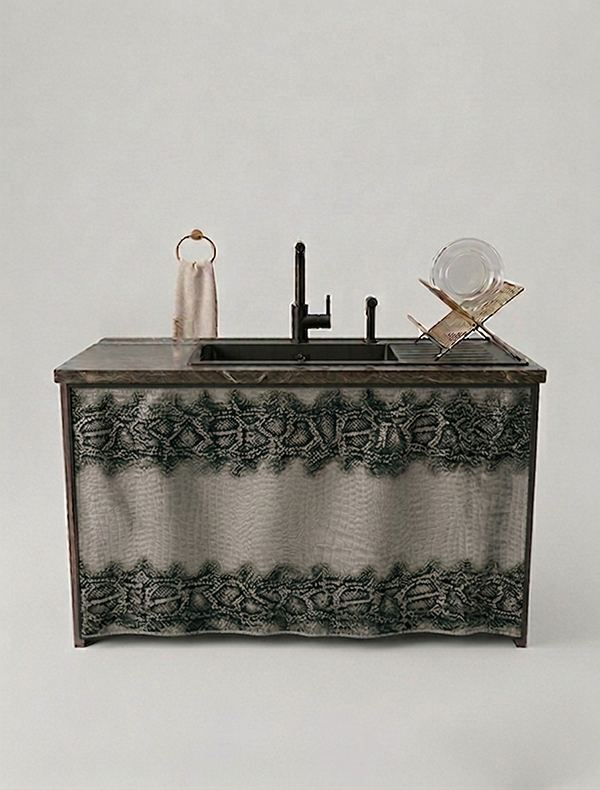 ساتر حوض المطبخ - 90×140 سم